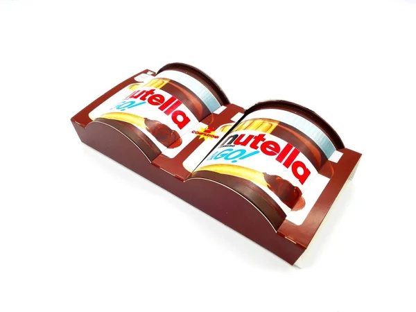 Pescara Ιταλία Φεβρουαρίου 2019 Nutella Απλωμένο Φουντούκι Και Μπρέντστικ Παραγωγή — Φωτογραφία Αρχείου