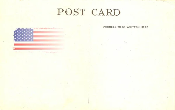 美利坚合众国Flag Original Antique Postcard — 图库照片