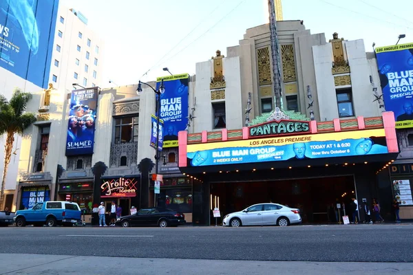 Hollywood California October 2019 Pantages Theatre Hollywood Boulevard Los Angeles — Stock Photo, Image