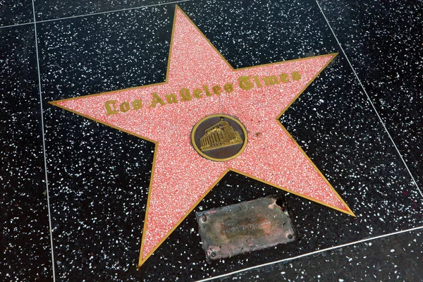 ハリウッド カリフォルニア州 2019年5月20日 ロサンゼルスのハリウッド ウォーク フェームでのロサンゼルス タイムズのスター — ストック写真