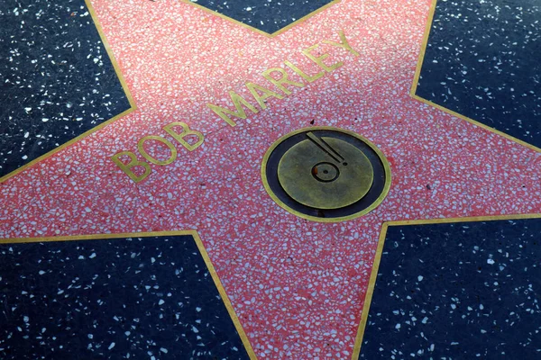 Hollywood Californië Mei 2019 Star Bob Marley Hollywood Walk Fame — Stockfoto