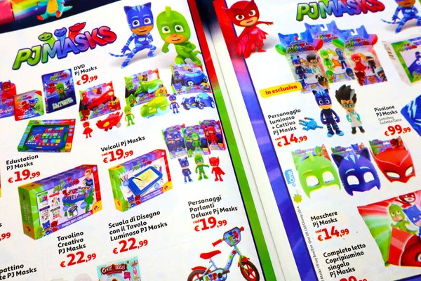 Pjmasks Catálogo Brinquedos Venda Para Natal — Fotografia de Stock