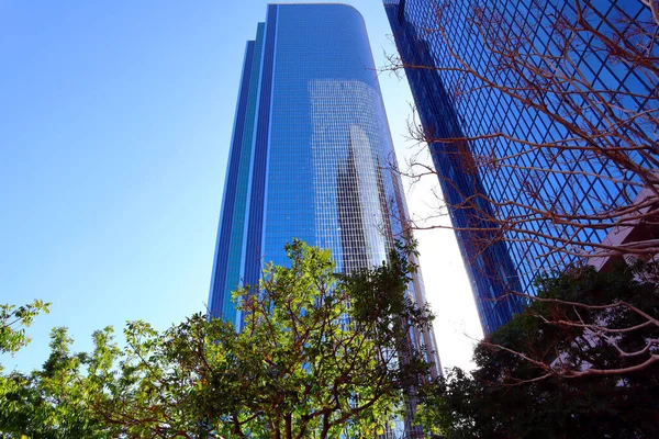 ダウンタウンロサンゼルスの高層ビル群 ロサンゼルス カリフォルニア州 — ストック写真