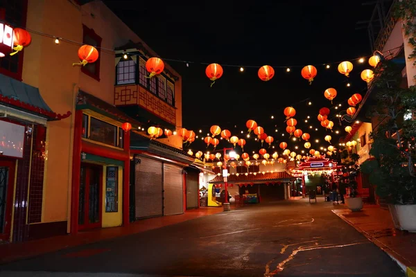 Los Angeles Califórnia Maio 2019 Chinatown Night Central Plaza Los — Fotografia de Stock