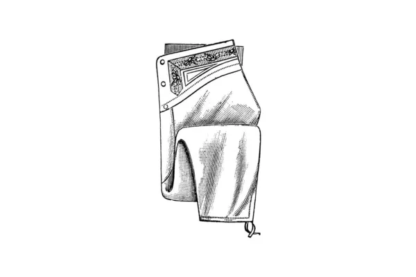 手描きのヴィンテージ男性服のスケッチ ファッションイラスト — ストック写真