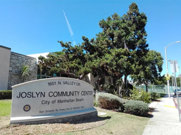 Manhattan Beach Los Angeles Californie Septembre 2018 Signe Joslyn Community — Photo