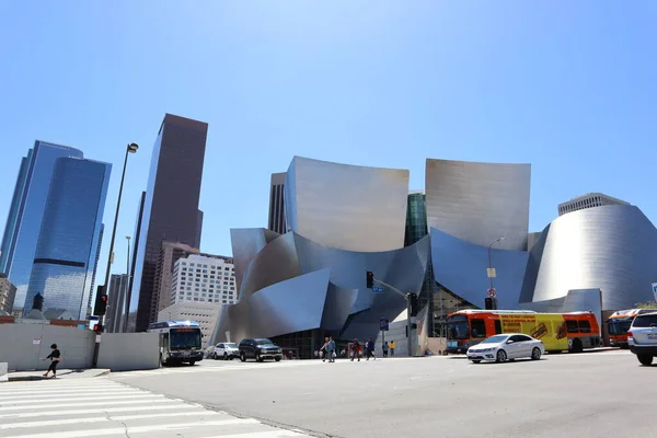ロサンゼルス カリフォルニア州 2019年5月18日 ロサンゼルスのダウンタウンにあるウォルト ディズニー コンサートホールの風景 — ストック写真