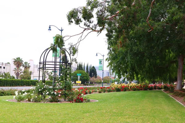 Beverly Hills Californië Mei 2019 Zicht Beverly Gardens Park Santa — Stockfoto