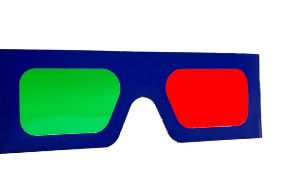 Anaglyph Óculos Verdes Vermelhos — Fotografia de Stock