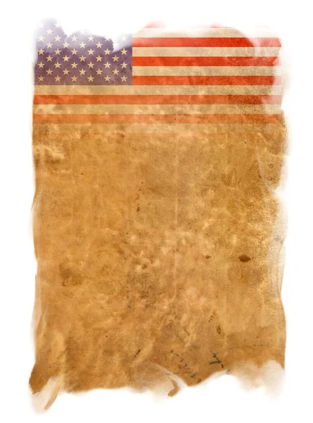 Besondere Vereinigte Staaten Von Amerika Flag Auf Vintage Paper — Stockfoto