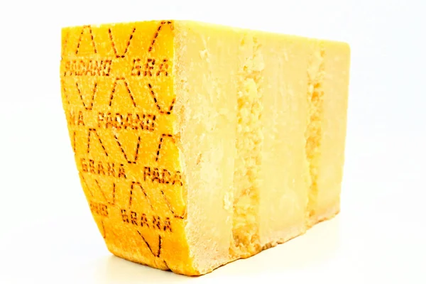 Pescara Італія Лютого 2020 Італійський Пармезан Cheese Grana Padano Вироблений — стокове фото