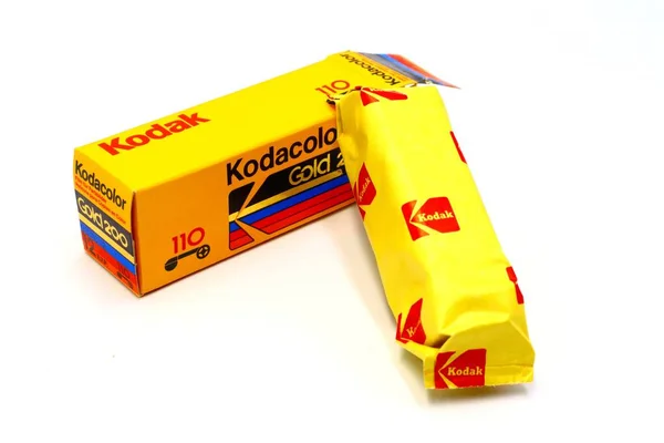 Pescara Italia Agosto 2019 Vintage 1980 Kodak Kodacolor Film Oro — Foto Stock