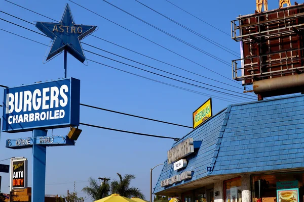 Hollywood Kalifornia Października 2019 Astroburger Restauracja Szybkiej Obsługi Melrose Avenue — Zdjęcie stockowe
