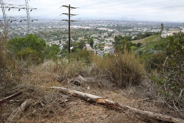 Los Angeles Widok Kenneth Hahn State Recreation Area Jest Jednostką — Zdjęcie stockowe