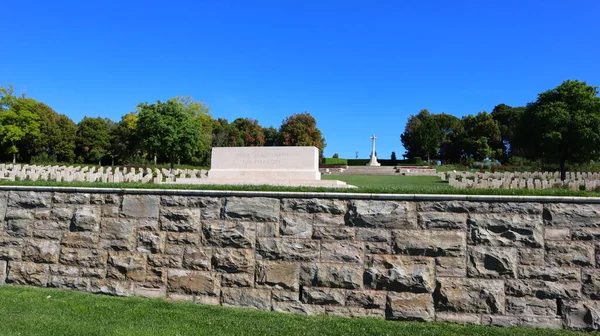 Cmentarz Wojenny Nad Rzeką Sangro Znajduje Się Contrada Sentinelle Gminie — Zdjęcie stockowe