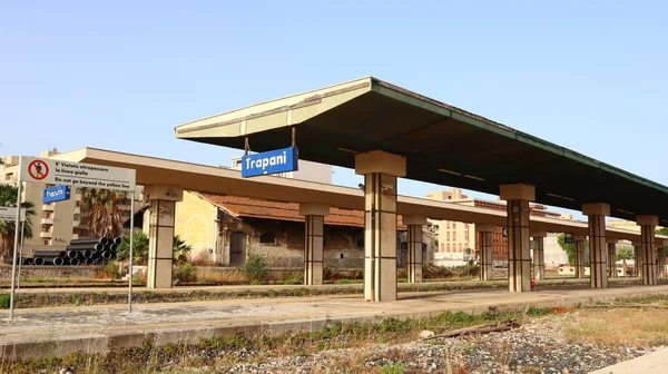 stock image Trapani, Sicily (Italy)  July 4, 2022: Trapani Rail Station