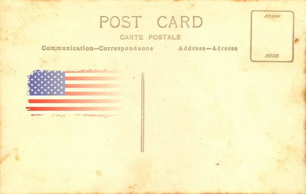 Bandera Los Estados Unidos América Original Antique Postcard — Foto de Stock