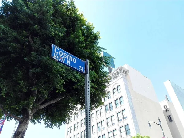 Hollywood Los Angeles Kalifornia 2018 Szeptember Cosmo Street Street Direction — Stock Fotó