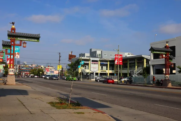 Los Angeles Kalifornia Maja 2019 Widok Dzielnicę Koreatown Centrum Los — Zdjęcie stockowe