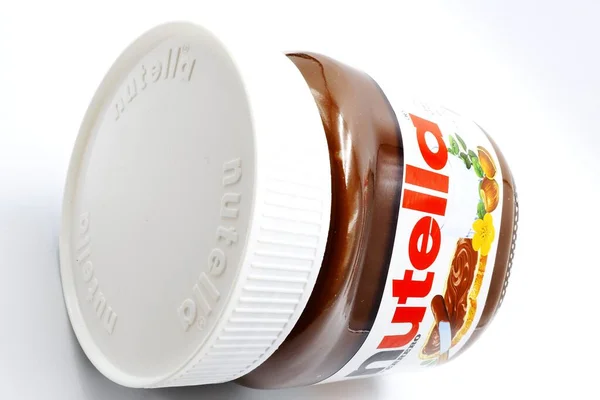 Βάζο Nutella Επέκταση Φουντουκιού Κακάο Της Ferrero — Φωτογραφία Αρχείου