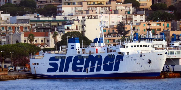 Messina Sicily Italy View Port Messina Entror Caronte Tourist Ferry — стокове фото