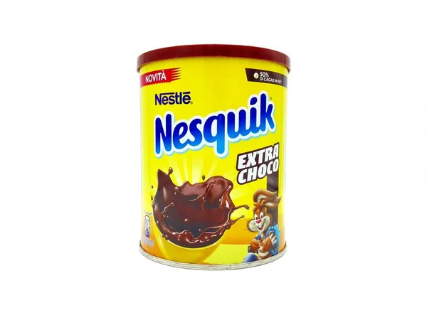 Пескара Італія Лютого 2019 Шоколадний Порошок Nesquik Nesquik Бренд Продуктів — стокове фото
