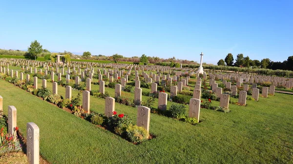Der Kriegsfriedhof Des Flusses Sangro Liegt Der Contrada Sentinelle Der — Stockfoto