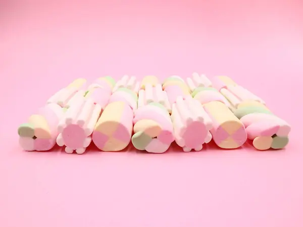 Heerlijke Marshmallows Ruimte Voor Tekst — Stockfoto