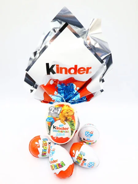 Pescara Itálie Března 2019 Kinder Surprise Chocolate Eggs Kinder Surprise — Stock fotografie