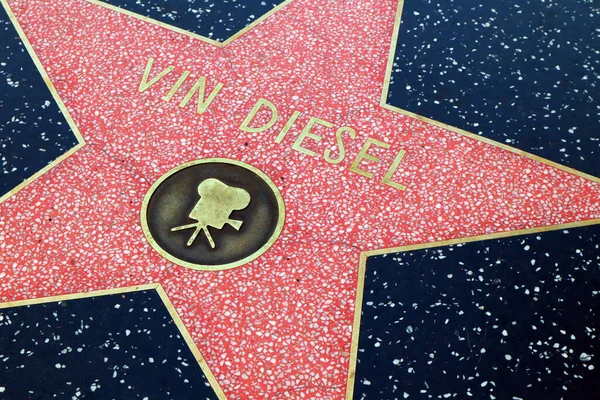 Hollywood California May 2019 Star Vin Diesel Hollywood Walk Fame — Stock Photo, Image