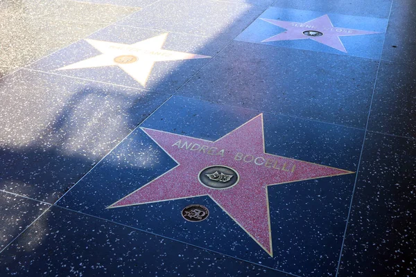 Hollywood Kalifornien Maj 2019 Star Andrea Bocelli Hollywood Walk Fame — Stockfoto