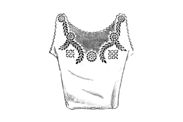 Esboço Desenhado Mão Jaqueta Mulher — Fotografia de Stock