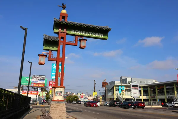 Los Angeles Kalifornia Május 2019 Kilátás Koreatown Környéken Közép Los — Stock Fotó