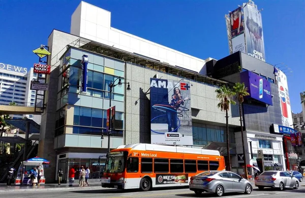 Hollywood Los Angeles California September 2018 Metro Bus Hollywood Boulevard — Stock Photo, Image