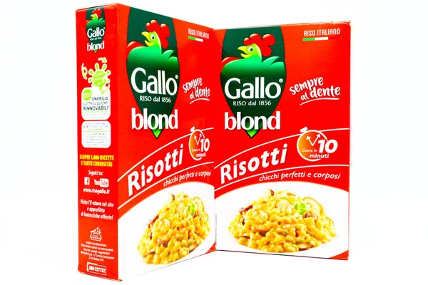ペスカーラ イタリア 2020年4月15日 イタリアの長い穀物はRiso Gallo Aによって生産されたご飯をゆでた — ストック写真
