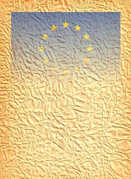 Ευρωπαϊκή Σημαία Χώρο Για Σχεδιασμό Κείμενό Σας — Φωτογραφία Αρχείου
