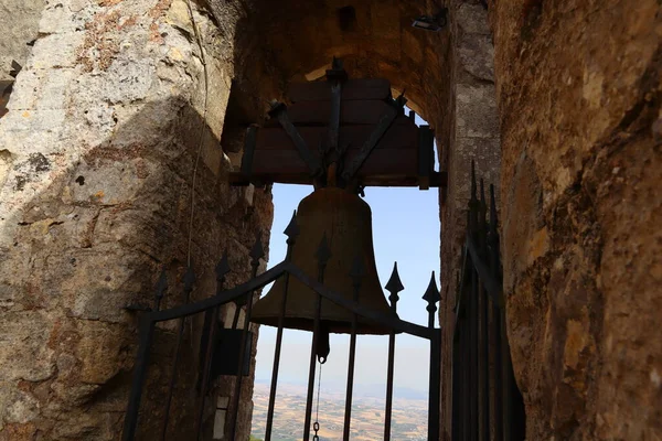 Erice Sicily Italy July 2022 King Frederick Bells Tower Real — стокове фото