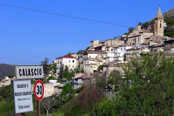 Vista Del Calascio Provincia Aquila Región Los Abruzos Centro Italia —  Fotos de Stock