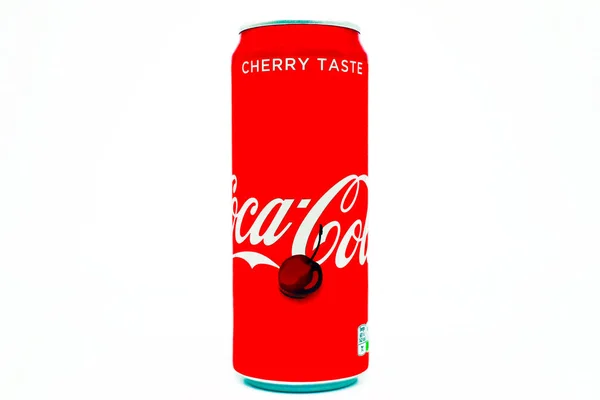 Pescara Italia Gennaio 2020 Coca Cola Cherry Taste Can — Foto Stock