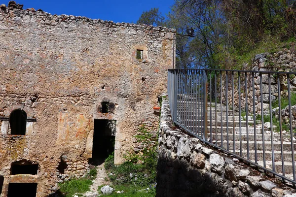 Rocca Calascio Mittelalterliche Bergstadt Mit Dem Schloss Von Rocca Calascio — Stockfoto