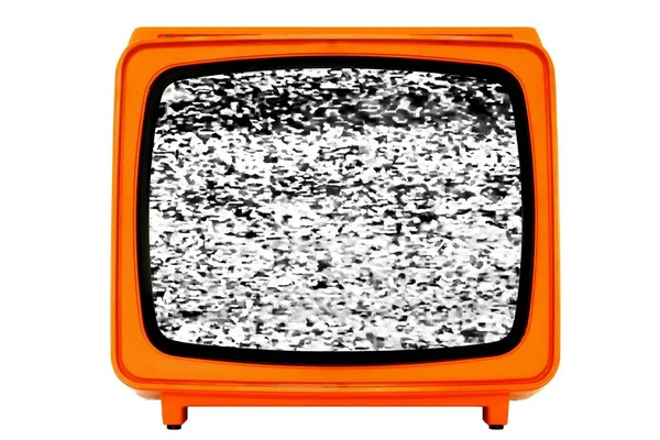 Telewizja Białym Tle — Zdjęcie stockowe
