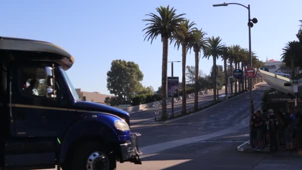 Universal City Californie Octobre 2019 Navette Bus Vers Universal Studios — Video