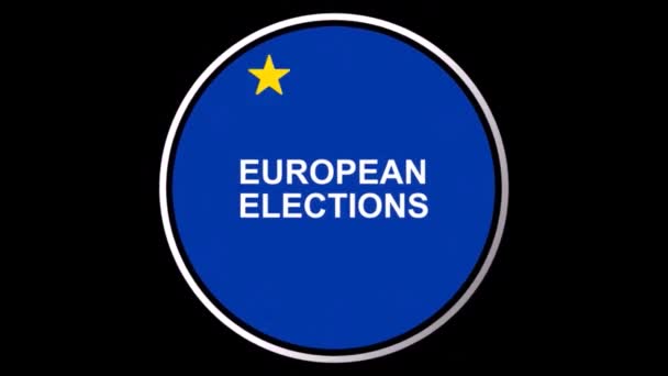 Έννοια Των Εκλογών Του Ευρωπαϊκού Κοινοβουλίου 2024 — Αρχείο Βίντεο