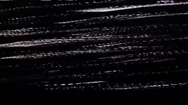 Static Noise Glitch Effect Vídeo Original Una Televisión Vintage — Vídeos de Stock