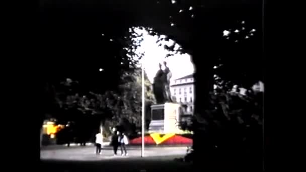 スイス ジュネーヴ1970 コンボジョワジー 8Mmヴィンテージ映画 — ストック動画