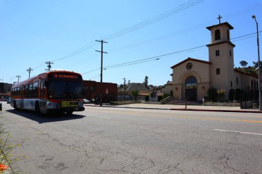 Los Angeles, Kaliforniya - 12 Mayıs 2019: St. Peter 's İtalyan Katolik Kilisesi Los Angeles