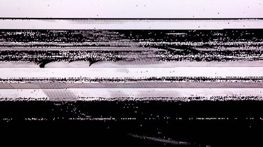 TV Statik Gürültü Arızası Bozma Efekti - Modern LCD TV 'de canlı yayın sırasında dijital video sinyali