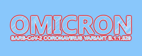 Omicron 529 Sars Cov Variant Coronavirus Covid Disease — Stock Photo, Image