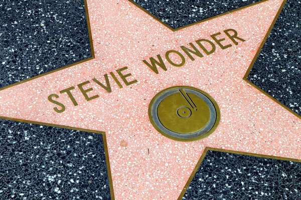 Hollywood Kalifornia 2019 Május Star Stevie Wonder Hollywood Walk Fame — Stock Fotó