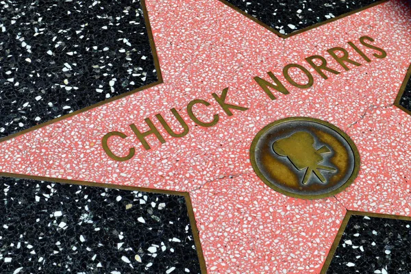 Hollywood Califórnia Maio 2019 Star Chuck Norris Hollywood Walk Fame — Fotografia de Stock